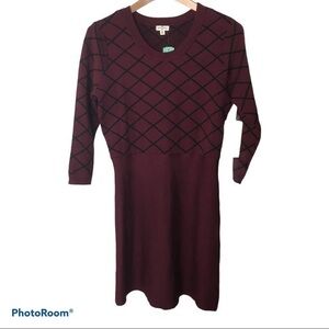 Mason & Belle Logan knit dress in maroon